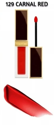 Tom Ford Liquid Lip Luxe Matte - #129 Carnal Red  6ml/0.2oz.  NEW & AUTHENTIC . - Image 1 of 4