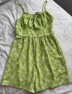 Ladies Womens Summer Playsuit Holiday Co Ord Beach Bikini Cover Up Size 10 - Picture 1 of 3