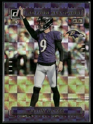 2022 Donruss Justin Tucker  Action All Pros Foil - Image 1 of 2