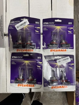 Headlight Bulb-Base Sylvania H11XV.BP2 Pack of 4, Returns / Damaged Packaging.  - Image 1 of 3