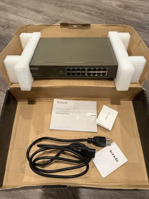 Tenda TEG1016D 16 Port Gigabit Ethernet Switch High Reliability 2000 Mbps / port - Image 1 of 3