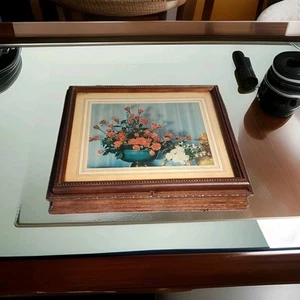 1960s Borton's bombonnieres Continental Chocolate/Candy - Wooden Trinket Box - Picture 1 of 13