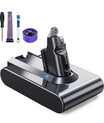 Batteria per Dyson V6 compatibile EVARY da 6000 mAh per Dyson V6 con filtri