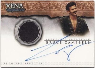 Tarjeta de disfraz autógrafa de XENA: Dangerous Liaisons AC11 Bruce Campbell como AUTOLYCUS Foto 1 de 2