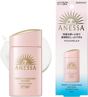 Leche suave UV Anessa Perfect NA 60 ml SPF50+PA++++ Foto 1 de 4