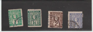 4 Germany Local Private Post HANOVER 1887-88 Used 1-1 1/2-2-2 1/2pf- Mercury - Picture 1 of 1