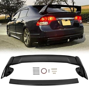 Ala spoiler bagagliaio posteriore ECOTRIC compatibile con Honda Civic 4 porte 2006-2011... - Foto 1 di 9