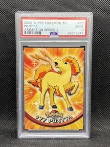 56553347 2000 Pokemon Topps TV Animation Series 2 Ponyta #77 PSA 9