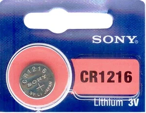 CR 1216 MURATA / SONY LITHIUM BATTERIES (1 piece) 3V Watch Authorized US Seller - Picture 1 of 4