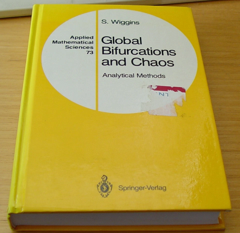 GLOBAL BIFURCATIONS AND CHAOS - ANALYTICAL METHODS By Stephen Wiggins  - Image 1 of 1