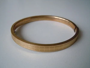 Armreif Daub Amerikaner A*D Gold Double vergoldet mit Sicherheitsbügel 10,4g - Bild 1 von 8
