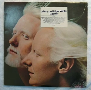 CRANIUM'S Johnny & Edgar Winter TOGETHER orig Blue Sky Lp NM w/inner & hype - Picture 1 of 6