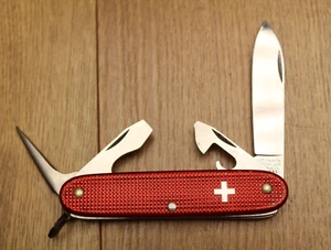 Vintage Victorinox Pioneer Swiss Army Knife Red Alox Old Cross 1973-76 - Picture 1 of 11
