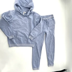 Janie And Jack Sweatshirt Hoodie Joggers Matching Knit Set Size 8 - Picture 1 of 4