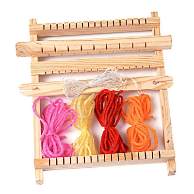 Weaving Frame Loom Wooden Looming Set Tapestry Loom Kit DIY Crafts Tool - Image 1 of 4