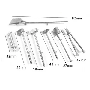 For Henglong German Tiger I 1/16 RC Tank Anti-rust Metal Tool Set Upgrade Parts - Picture 1 of 2