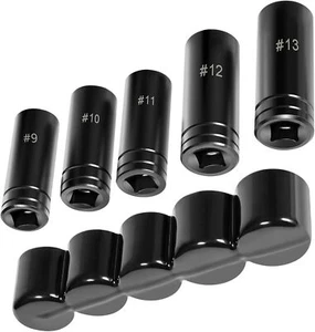 71670 Large Tap Socket Set 5/8" 11/16" 3/4" 7/8" and 1" Taps 1/2" Square Drive - Picture 1 of 12