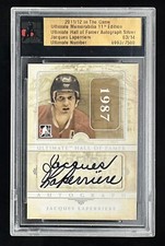 2011-12 ITG Ultimate HOF Auto Silver #NNO JACQUES LaPERRIERE Montreal Canadiens