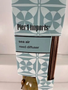 PIER 1 ONE IMPORTS Reed Diffuser Set Full Size NEW NIB : SEA AIR 10 oz - Picture 1 of 4