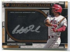 2021 Topps Museum Collection Archival Autographs Copper Anthony Rendon Auto 2/50