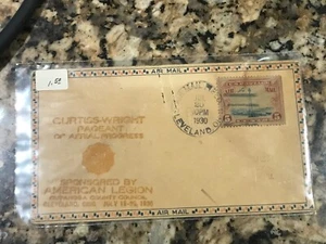 SW1 Luftpost-Postgeschichte: Curtiss-Wright Festzug des Luftbildfortschritts-Roessler - Bild 1 von 2