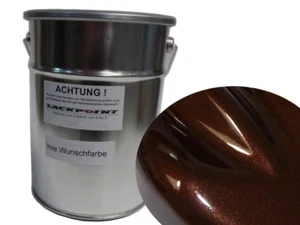 1 litro de pintura base lista para pulverizar Deep Chocolate Candy Braun pintura metálica para coche! - Imagen 1 de 1
