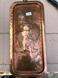 Altes Kupferbild Kuferdeckel vom Wasserschiff 360x170mm - Bild 1 von 6