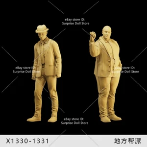 1/35 1/43 1/64 Figuras Miniatura Jefe Hombre Escena Prop Modelo Para Coche Vehículo - Imagen 1 de 10