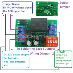 DC 12V 20A Auto Verzögerung Ausschalten Schalter Relais Platine Trigger Relais Modul - Bild 1 von 7
