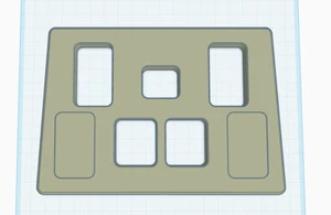 Land Rover Discovery 2 Window Switch Cover - Five (5) Hole Panel - Picture 1 of 2