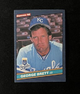 1986 Donruss George Brett #53 KC Royals Baseball Card Sharp