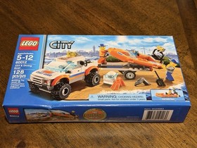 LEGO CITY 60012 4x4 and DIVING BOAT 128 pcs New Sealed - Coast Guard