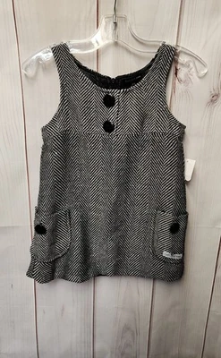 Vestido blanco y negro para niña Calvin Klein talla 4 Foto 1 de 3