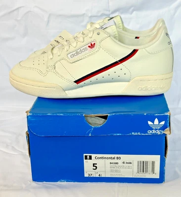 ADIDAS CONTINENTAL 80 (Off White) B41680 (Talla 5) (NUEVO) Foto 1 de 4