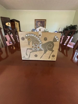 Bolso Caja Original Vintage Enid Collins Por Collins Of Texax Regalo Caballo Foto 1 de 4