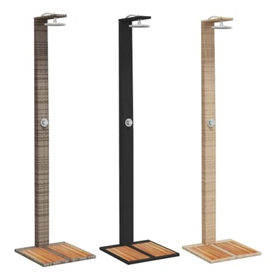 Gartendusche Poly Rattan Holz Pooldusche Außendusche Campingdusche Pool Dusche - Bild 1 von 4