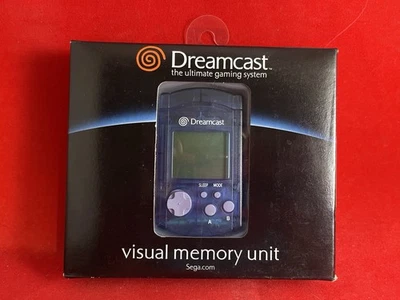 Unidad de Memoria Visual Sega Dreamcast Transparente Azul⭐️Nuevo ⭐️Sellado😱🔥 Foto 1 de 4