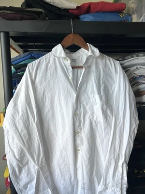 Vintage 60s Arrow Sanforized Tuxedo Shirt Long Sleeve USA White Essential 50s - Image 1 of 4