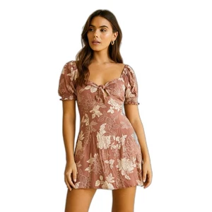 Mimi Chica floral mini dress Muted Pink Size m Twee Cottage - Picture 1 of 7