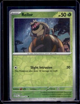 Rellor SV05: Temporal Forces Pokémon 023/162 Reverse Holo NM+ - Image 1 of 2