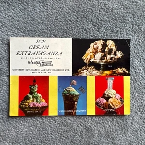 Ice Cream Extravaganza Weile’s Creation Langley Park Maryland Postcard  - Picture 1 of 3