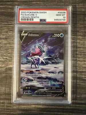 Suicune V #GG38 PSA 10 - Image 1 of 2