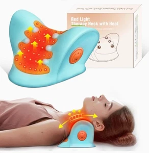 Rotlichttherapie zur Linderung von Nackenschmerzen, beheizbares Nackenkissen, tragbare Nackenstrecke - Bild 1 von 6