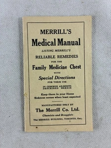 Folleto manual médico de Merrill, cómo curar dolencias comunes con sus productos - Imagen 1 de 4
