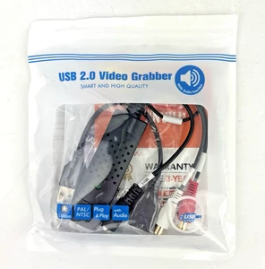 USB 2.0 Audio TV Video VHS to DVD VCR PC DVR HDD Converter Adapter Capture Card - Picture 1 of 4