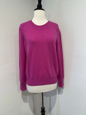 Aqua 羊绒袖口圆领毛衣 XL 码 — 第 1/4 张图片