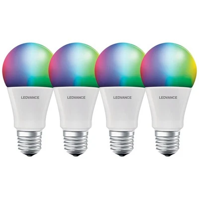 4 x LED Smart+ Birnen 8,5W = 60W E27 matt RGBW 2700K-6500K Dimmbar App Bluetooth - Bild 1 von 4