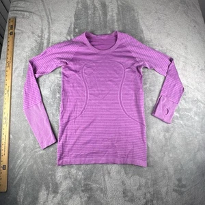 Lululemon Swiftly Tech Shirt Womens 8 Pink Long Sleeve Running Training Gym Top - Picture 1 of 11