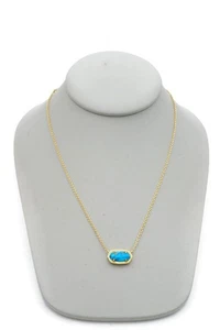 Collar Kendra Scott Turquesa Tono Oro 17" - Imagen 1 de 7