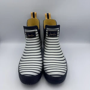Joules Wellibob Regenstiefel schwarz & gelb - US Größe 9 Top Zustand - Bild 1 von 6